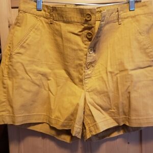 Old Navy Women's Mustard High Waist Shorts